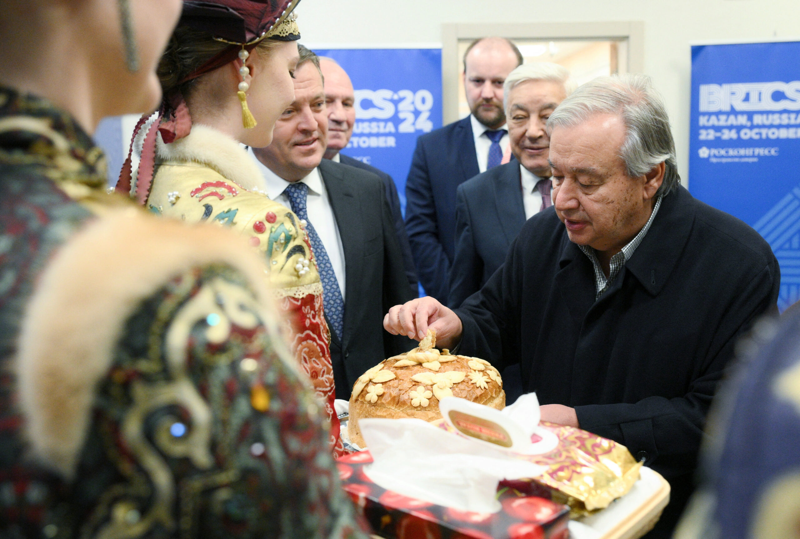Генсек ООН Антониу Гутерриш на саммите БРИКС в Казани