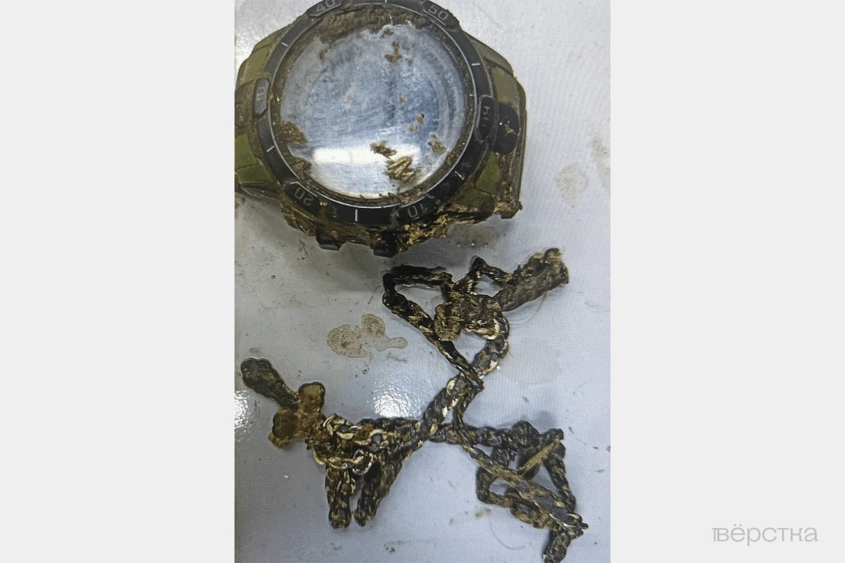 Sometimes a cross worn around the neck or other personal items help identify soldiers killed in the war