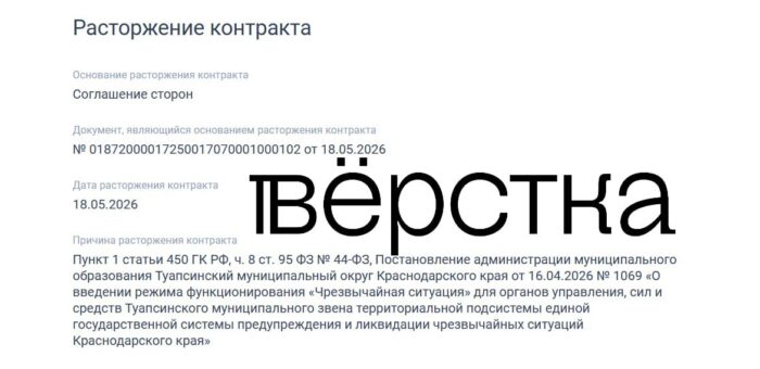 Власти начали отменять госконтракты на отдых детей в Туапсе из-за режима ЧС